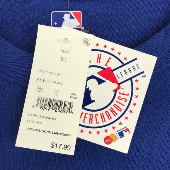 Chicago Cubs MLB Blue Short Sleeve Tee Shirt XL - Picture 3 of 6